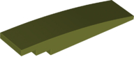 LEGO® los onderdeel Dakpan Gebogen in kleur Olijfgroen 42918