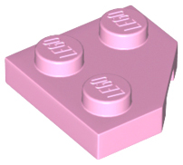 LEGO® los onderdeel Wig Plaat in kleur Fel Roze 26601
