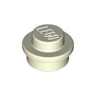 Plaatje in Gallery viewer laden, LEGO® los onderdeel Plaat Rond Gloed In Donker Wit 4073