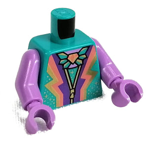 LEGO® onderdeel Lijf met Motief Donker Turkoois 973pb4306c01