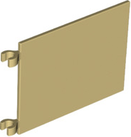 LEGO® los onderdeel Vlag in kleur Geelbruin 2525