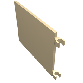 LEGO® los onderdeel Vlag in kleur Geelbruin 2525