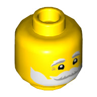 Plaatje in Gallery viewer laden, LEGO® los onderdeel Hoofd in kleur Geel 3626cpb2914
