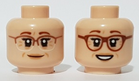 LEGO® los onderdeel Hoofd in kleur Lichte Noga 3626cpb2910