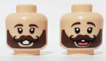 LEGO® los onderdeel Hoofd in kleur Lichte Noga 3626cpb2909