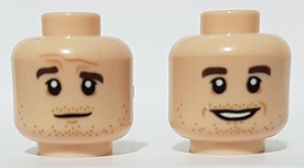 LEGO® los onderdeel Hoofd in kleur Lichte Noga 3626cpb2906
