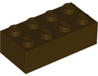 LEGO® los onderdeel Steen in kleur Donker Bruin 3001