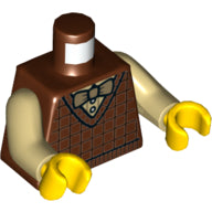 LEGO® Lijf met Motief Roodachtig Bruin 973pb4454c01