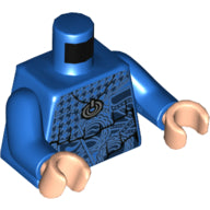 LEGO® los onderdeel Lijf met Motief Blauw 973pb4483c01