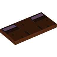 LEGO® Tegel met Motief Roodachtig Bruin 87079pb0990