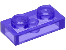 Plaatje in Gallery viewer laden, LEGO® los onderdeel Plaat Algemeen Doorzichtig Paars 3023