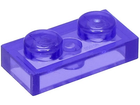 LEGO® los onderdeel Plaat Algemeen Doorzichtig Paars 3023
