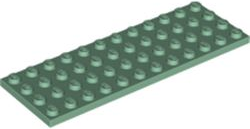 LEGO® los onderdeel Plaat Algemeen in kleur Zandgroen 3029