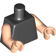 LEGO® los onderdeel Lijf in kleur Zwart 973c92