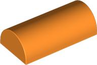 LEGO® los onderdeel Dakpan Gebogen in kleur Oranje 6192b