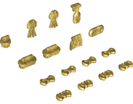 Plaatje in Gallery viewer laden, LEGO® los onderdeel Friends in kleur Parel Goud 92355