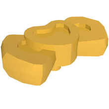 Plaatje in Gallery viewer laden, LEGO® los onderdeel Friends in kleur Parel Goud 92355c