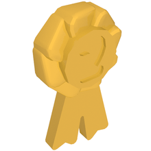 Plaatje in Gallery viewer laden, LEGO® los onderdeel Friends in kleur Parel Goud 92355f