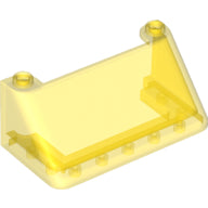 Plaatje in Gallery viewer laden, LEGO® los onderdeel Voorruit in kleur Doorzichtig Geel 92583