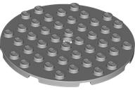LEGO® los onderdeel Plaat Rond Licht Blauwachtig Grijs 74611