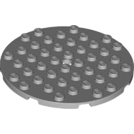 Plaatje in Gallery viewer laden, LEGO® los onderdeel Plaat Rond Licht Blauwachtig Grijs 74611