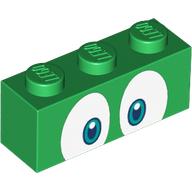 Plaatje in Gallery viewer laden, LEGO® los onderdeel Steen met Motief Groen 3622pb143