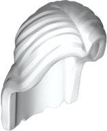 LEGO® los onderdeel Haar in kleur Wit 36806