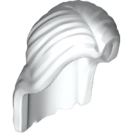 LEGO® los onderdeel Haar in kleur Wit 36806