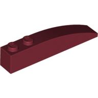 Plaatje in Gallery viewer laden, LEGO® los onderdeel Dakpan Gebogen in kleur Donkerrood 42022