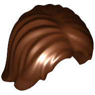 Plaatje in Gallery viewer laden, LEGO® los onderdeel Haar in kleur Roodachtig Bruin 88283