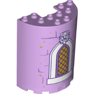 Plaatje in Gallery viewer laden, LEGO® los onderdeel Cilinder met Motief Lavendel 87926pb022