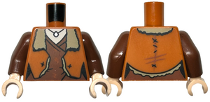 LEGO® onderdeel Lijf met Motief Donker Oranje 973pb4365c01