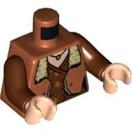 Plaatje in Gallery viewer laden, LEGO® onderdeel Lijf met Motief Donker Oranje 973pb4365c01