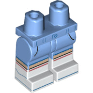 Plaatje in Gallery viewer laden, LEGO® onderdeel Benen met Motief Medium Blauw 970c00pb1275