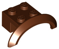 LEGO® los onderdeel Spatbord in kleur Roodachtig Bruin 98282