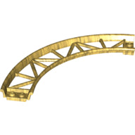 Plaatje in Gallery viewer laden, LEGO® los onderdeel Rails in kleur Parel Goud 25061