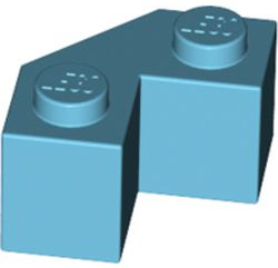 LEGO® los onderdeel Steen Aangepast Medium Azuurblauw 87620
