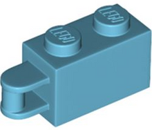 Plaatje in Gallery viewer laden, LEGO® los onderdeel Steen Aangepast Medium Azuurblauw 34816
