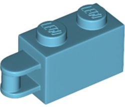 LEGO® los onderdeel Steen Aangepast Medium Azuurblauw 34816