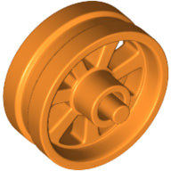 Plaatje in Gallery viewer laden, LEGO® los onderdeel Wiel in kleur Oranje 50862