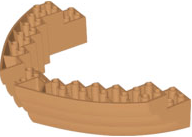 LEGO® los onderdeel Boot in kleur Medium Noga 64645