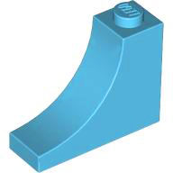 LEGO® los onderdeel Steen Boog Medium Azuurblauw 18653