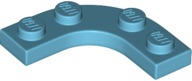 LEGO® los onderdeel Plaat Rond Medium Azuurblauw 68568