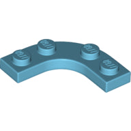 Plaatje in Gallery viewer laden, LEGO® los onderdeel Plaat Rond Medium Azuurblauw 68568