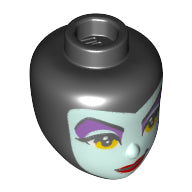 Plaatje in Gallery viewer laden, LEGO® los onderdeel Hoofd in kleur Zwart 79731