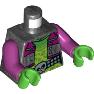 Plaatje in Gallery viewer laden, LEGO® Lijf met Motief Parel Donkergrijs 973pb4474c01