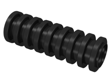 Plaatje in Gallery viewer laden, LEGO® los onderdeel Slang Geribbeld in kleur Zwart 78c03