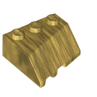 LEGO® los onderdeel Wig in kleur Parel Goud 48165