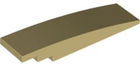 LEGO® los onderdeel Dakpan Gebogen in kleur Geelbruin 42918