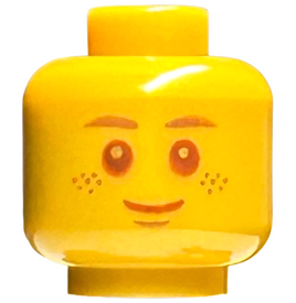 LEGO® los onderdeel Hoofd in kleur Parel Goud 3626cpb2836